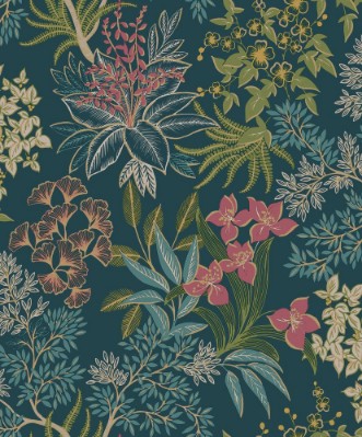 Full Bloom Teal - 14220 wallpaper Holden Decor