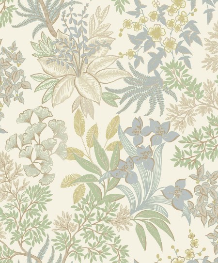 Full Bloom Blue Sage - 14222 wallpaper Holden Decor