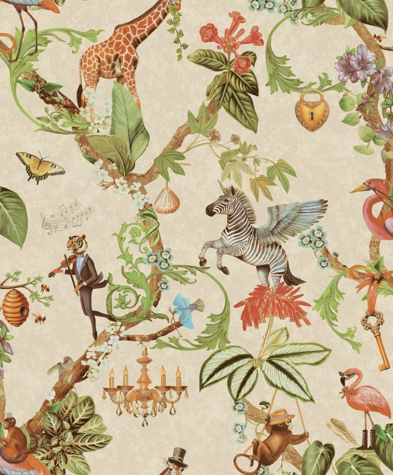 Safari Symphony Beige - 14260 wallpaper Holden Decor