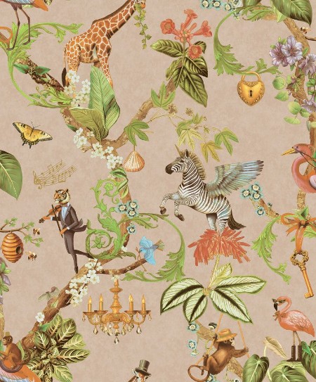 Safari Symphony Soft Pink - 14261 wallpaper Holden Decor