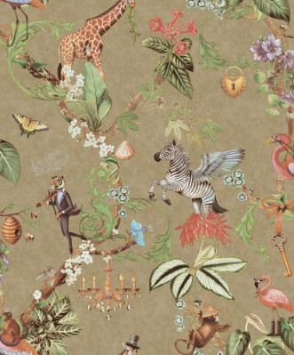 Safari Symphony Gold - 14263 wallpaper Holden Decor