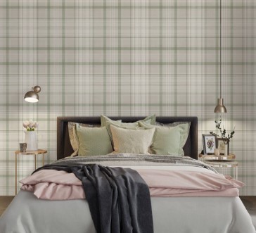 Kirkham Check Green - 14181 wallpaper Holden Decor