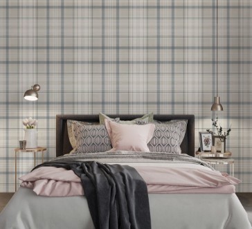 Kirkham Check Navy - 14183 wallpaper Holden Decor