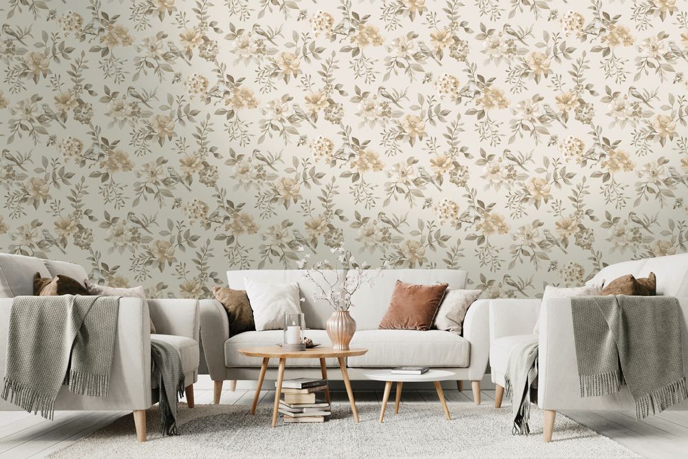 The Bird Garden Neutral - 14190 wallpaper Holden Decor