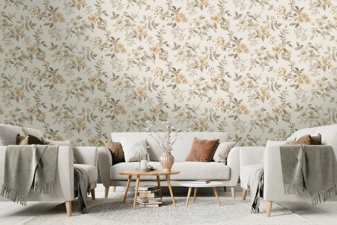 The Bird Garden Neutral - 14190 wallpaper Holden Decor