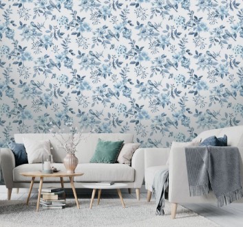 The Bird Garden Blue - 14193 wallpaper Holden Decor