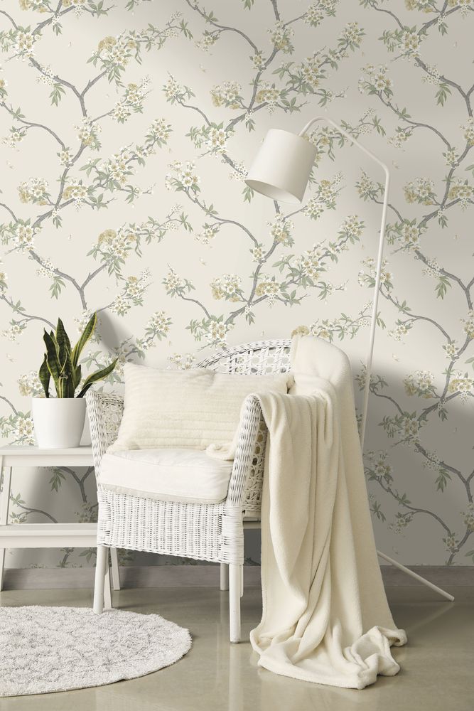 Cherry Blossom Yellow Cream - 14212 wallpaper Holden Decor