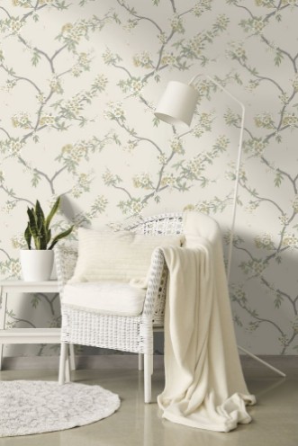 Cherry Blossom Yellow Cream - 14212 wallpaper Holden Decor