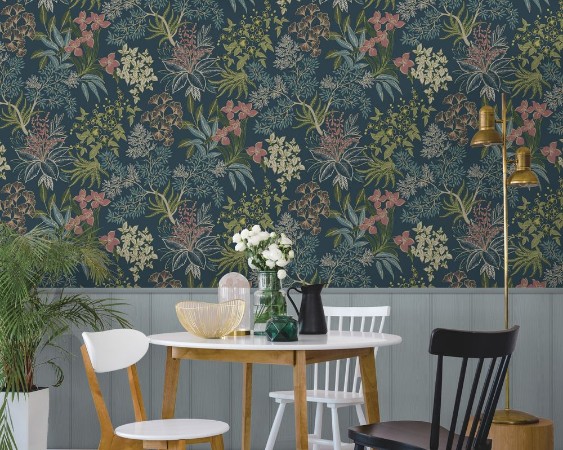 Full Bloom Teal - 14220 wallpaper Holden Decor