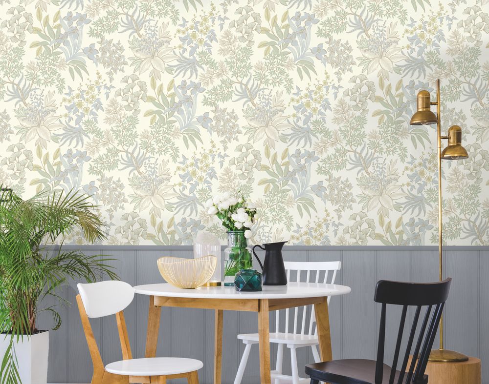 Full Bloom Blue Sage - 14222 wallpaper Holden Decor