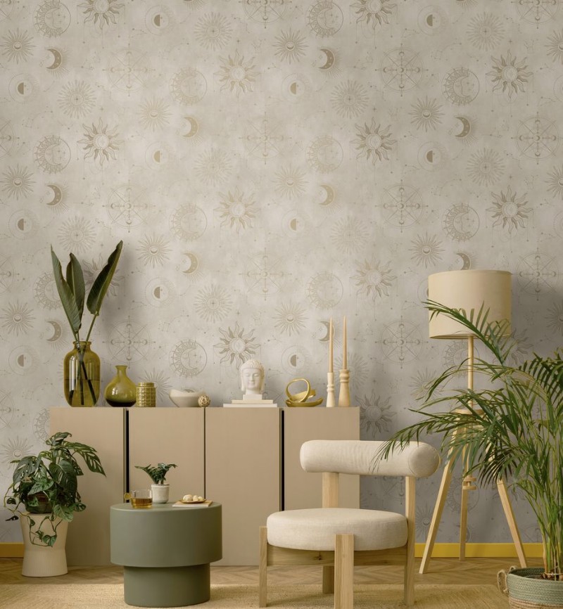 Cosmic Cream Gold - 14252 wallpaper Holden Decor