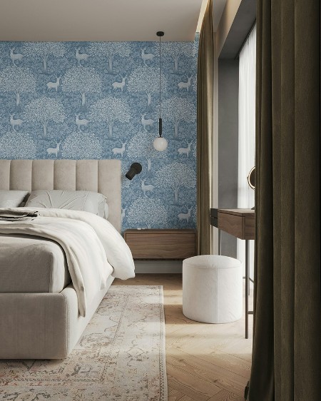 Edvard Blue - 1077001-02 wallpaper Dreamland