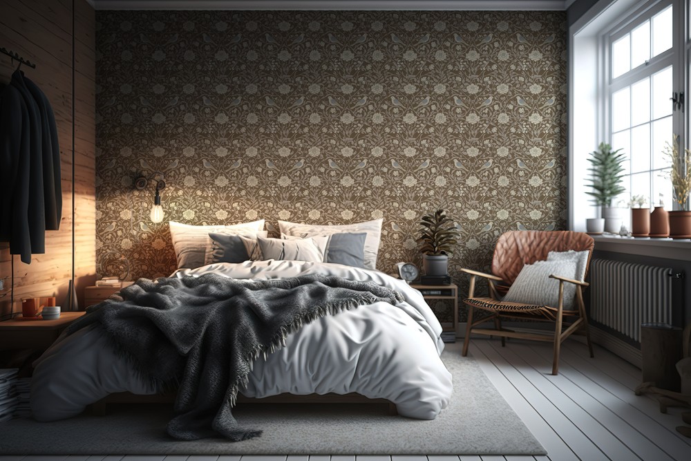 Tillberga Brown - 1061101-02 wallpaper in between