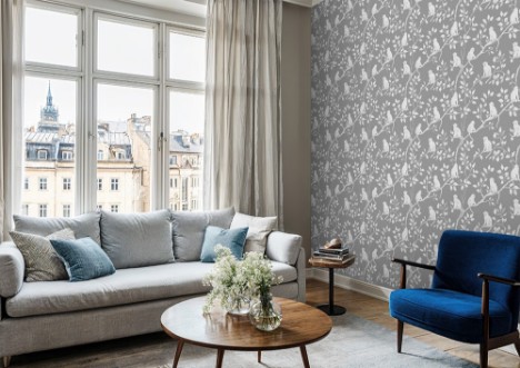 Malik Grey - 1089501-02 wallpaper in between