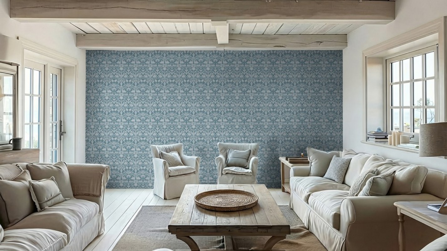 Norsholm Blue - 1056701-02 wallpaper Scandza