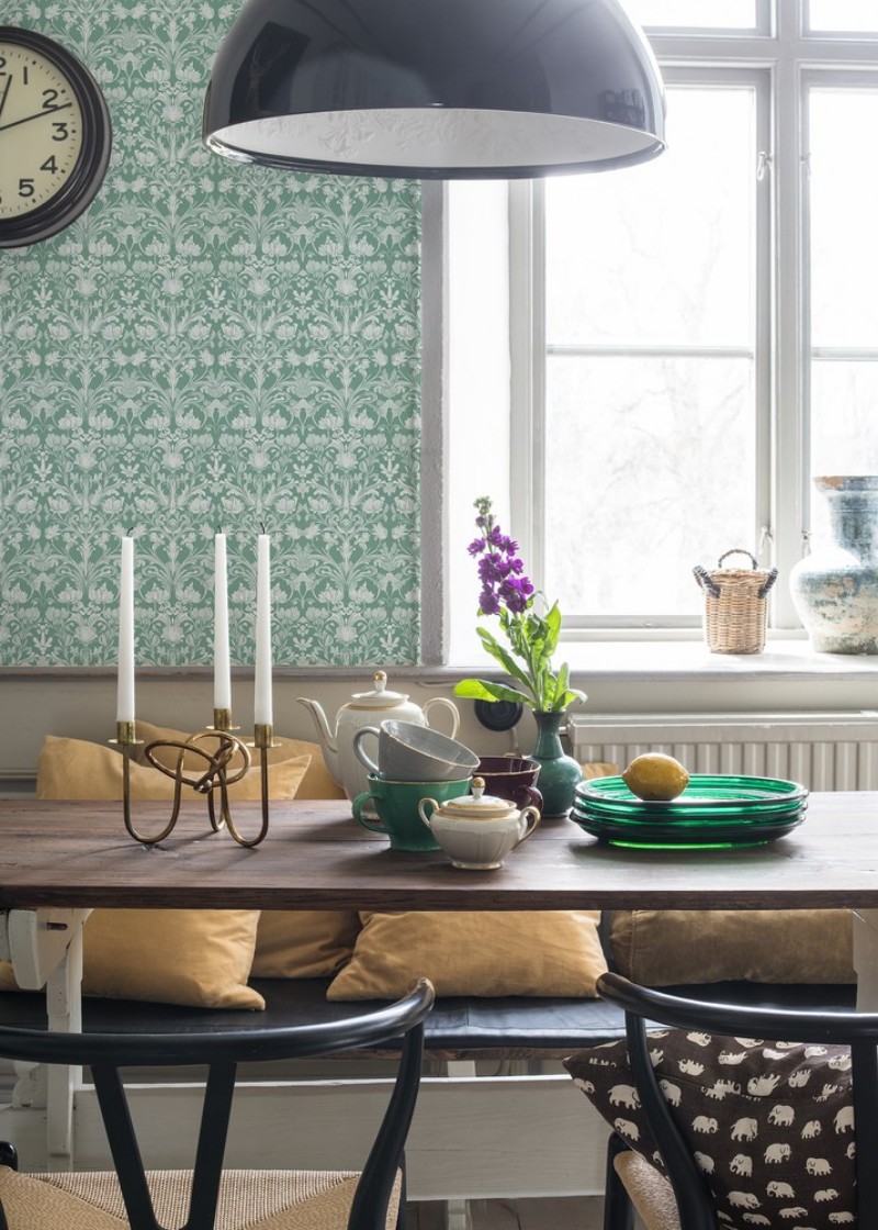 Norsholm Green - 1056701-03 wallpaper Scandza