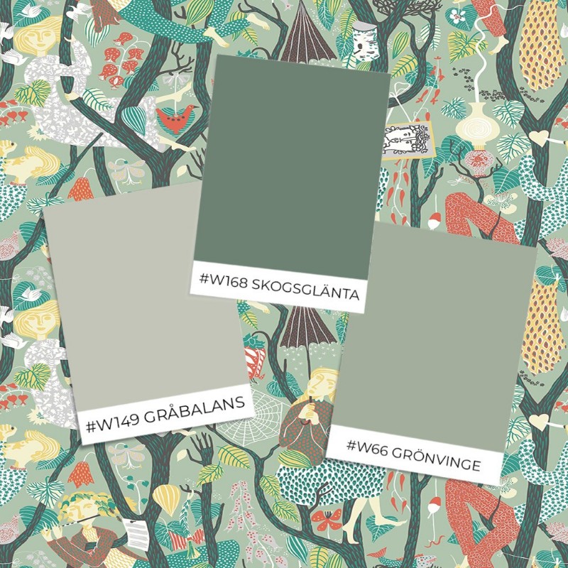 Picture of Farvesammensætning Stig Lindberg Melodi - 1376 - 08703-01