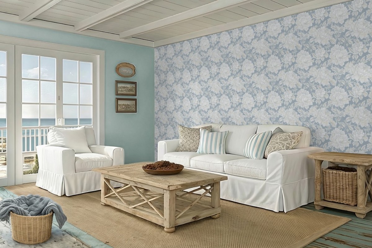 Svea Blue - 1060301-02 wallpaper Scandza