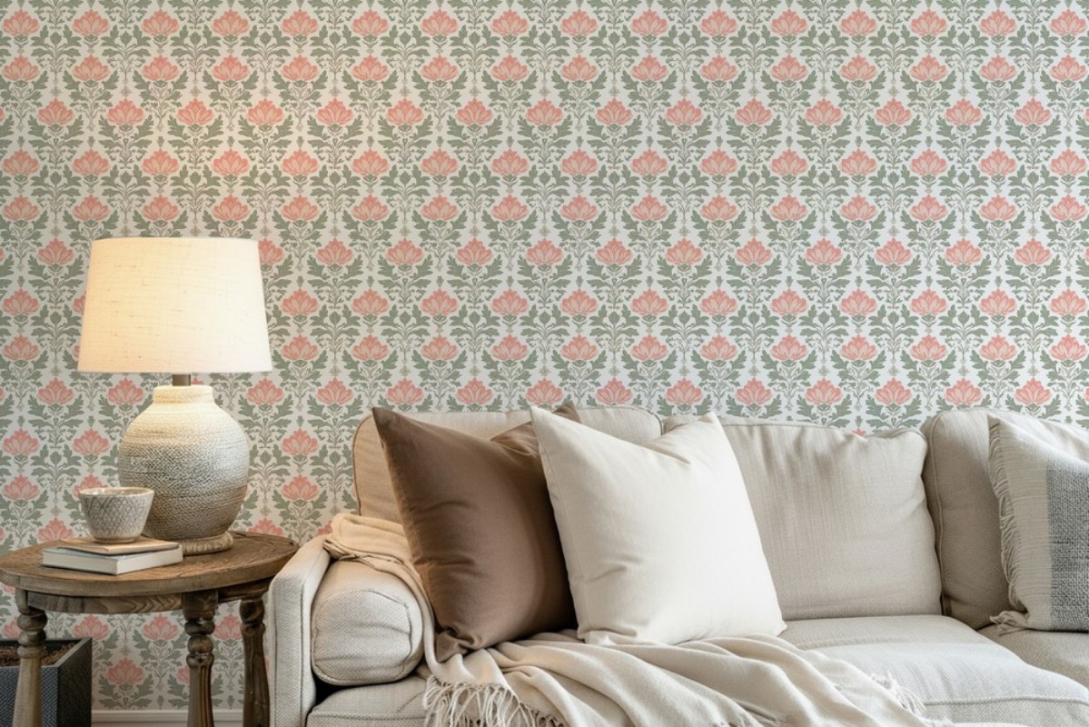 Svanberga Pink - 1062501-01 wallpaper Scandza