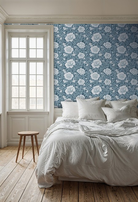 Leonor Blue - 1065001-02 wallpaper Scandza