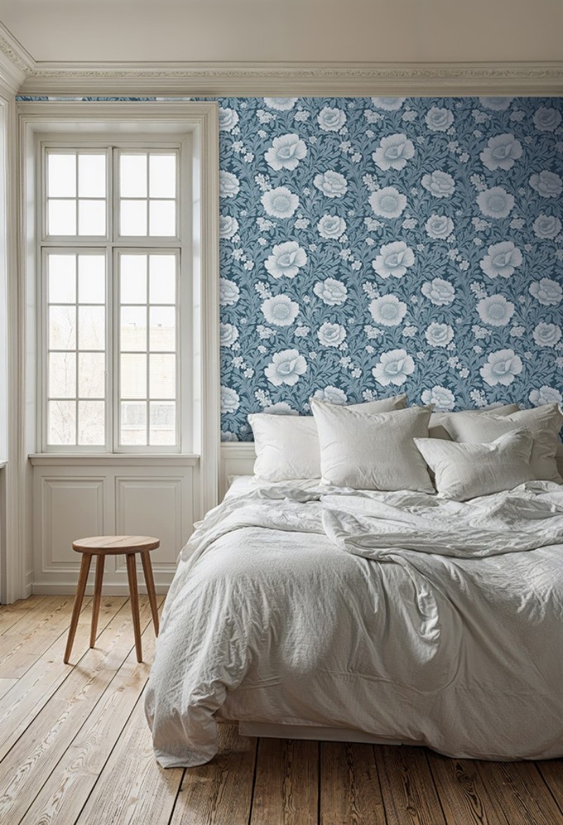 Leonor Blue - 1065001-02 wallpaper Scandza