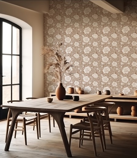 Leonor Beige - 1065001-03 wallpaper Scandza