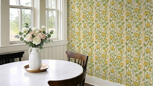 Marielund Yellow - 1068401-03 wallpaper Scandza