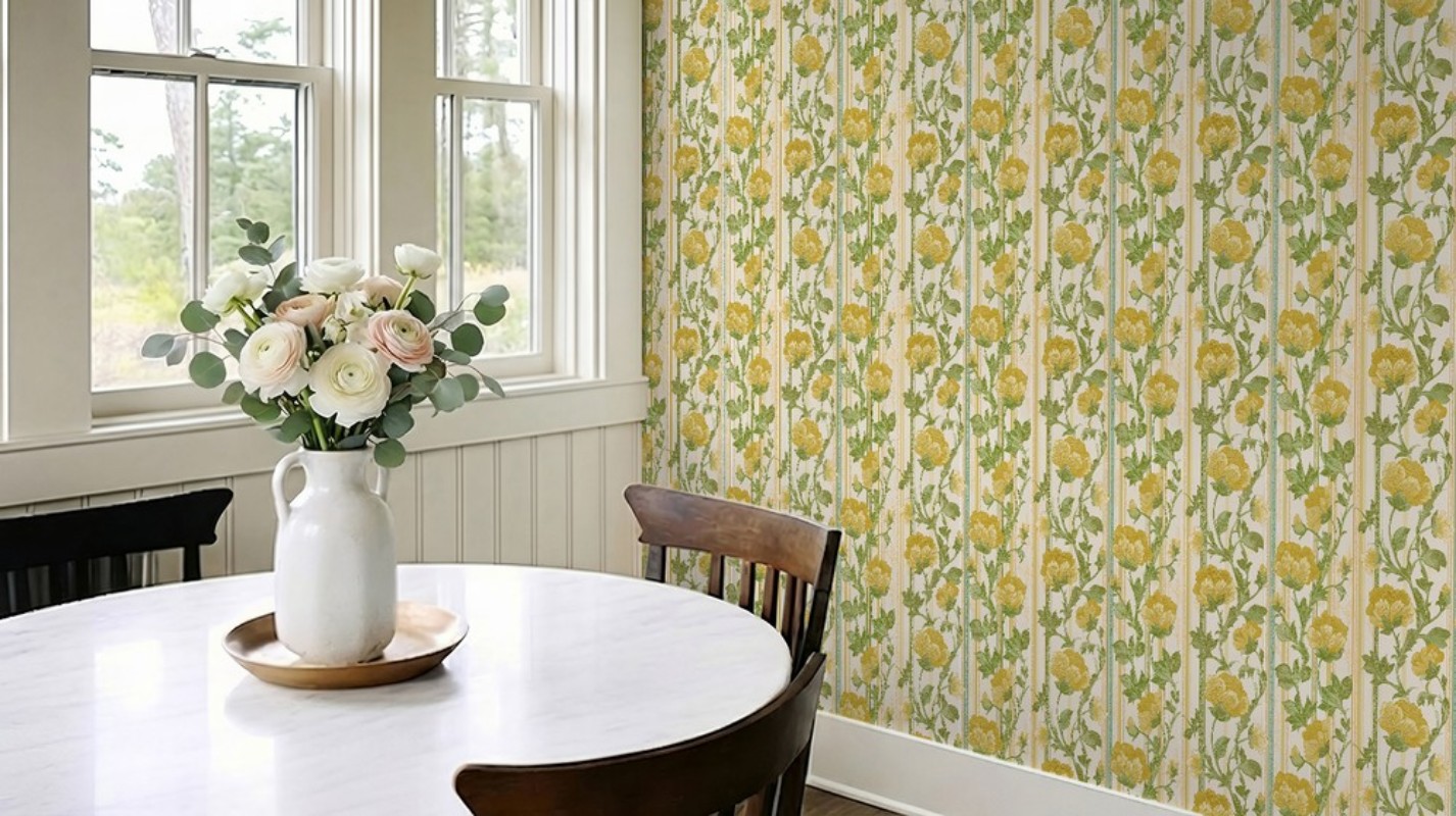 Marielund Yellow - 1068401-03 wallpaper Scandza
