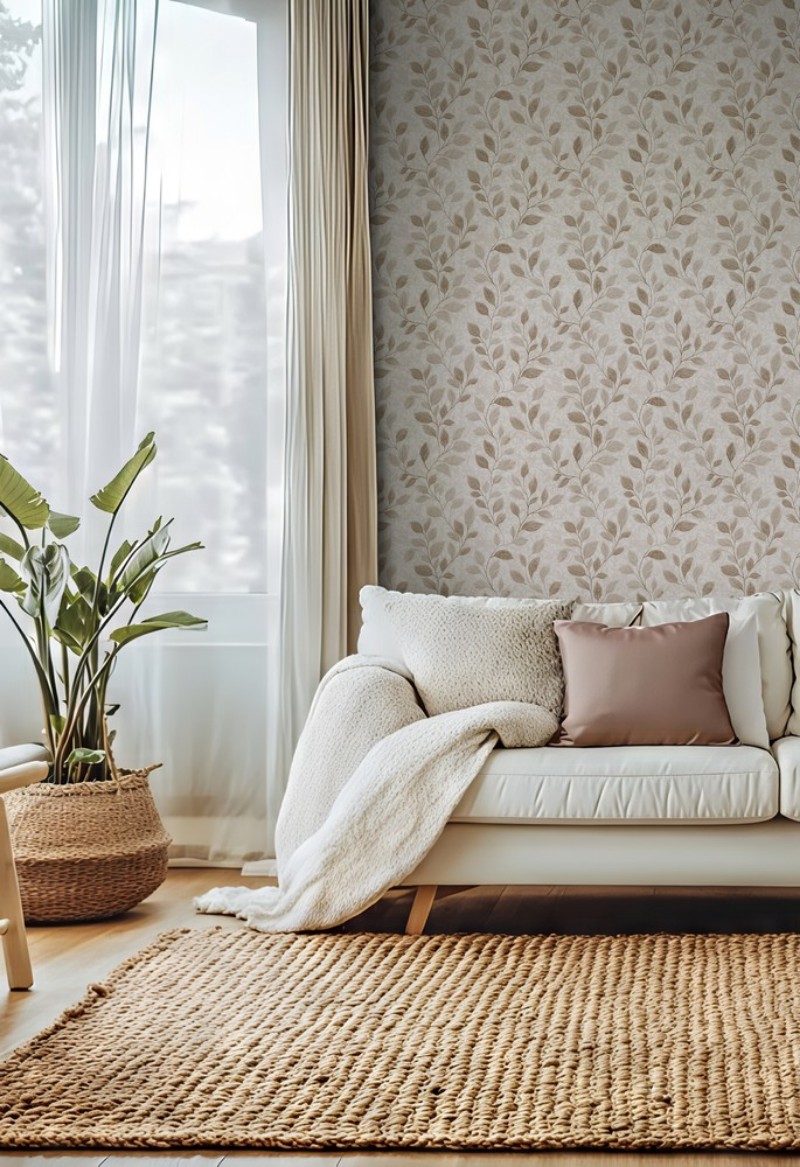 Pirjo Beige - 1071001-02 wallpaper Scandza