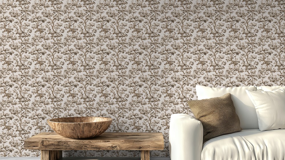 Rosenlund Beige - 1074001-02 photowallpaper Scandza
