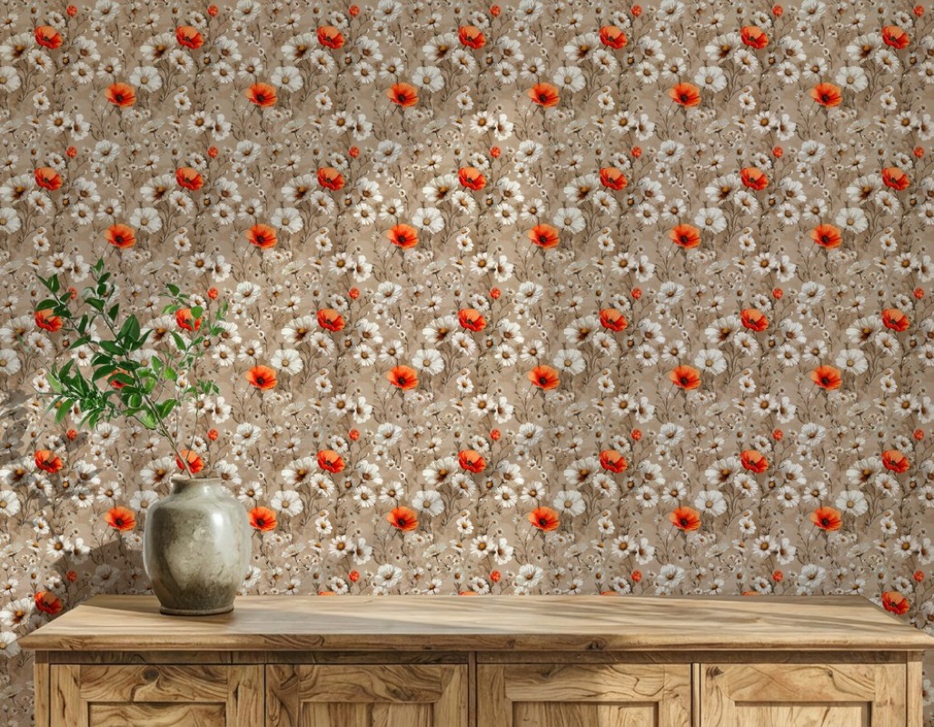 Kirsti Beige - 1075501-03 wallpaper Scandza