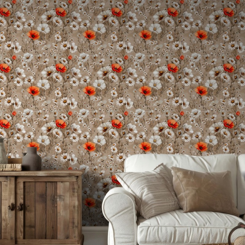 Kirsti Beige - 1075501-03 wallpaper Scandza