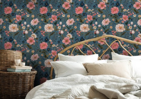 Soila Blue - 1075801-02 wallpaper Scandza