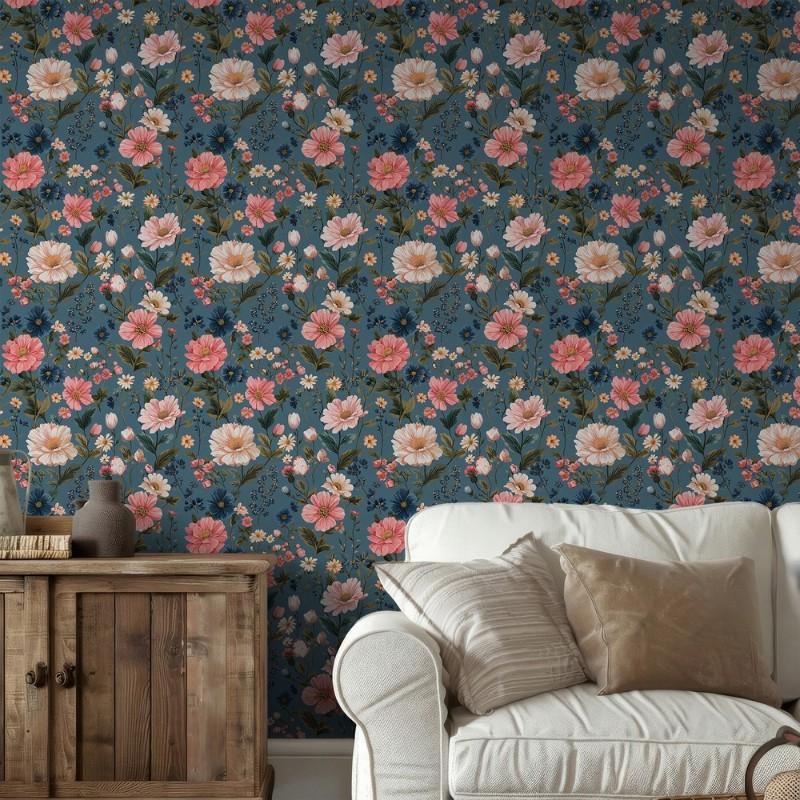 Soila Blue - 1075801-02 wallpaper Scandza