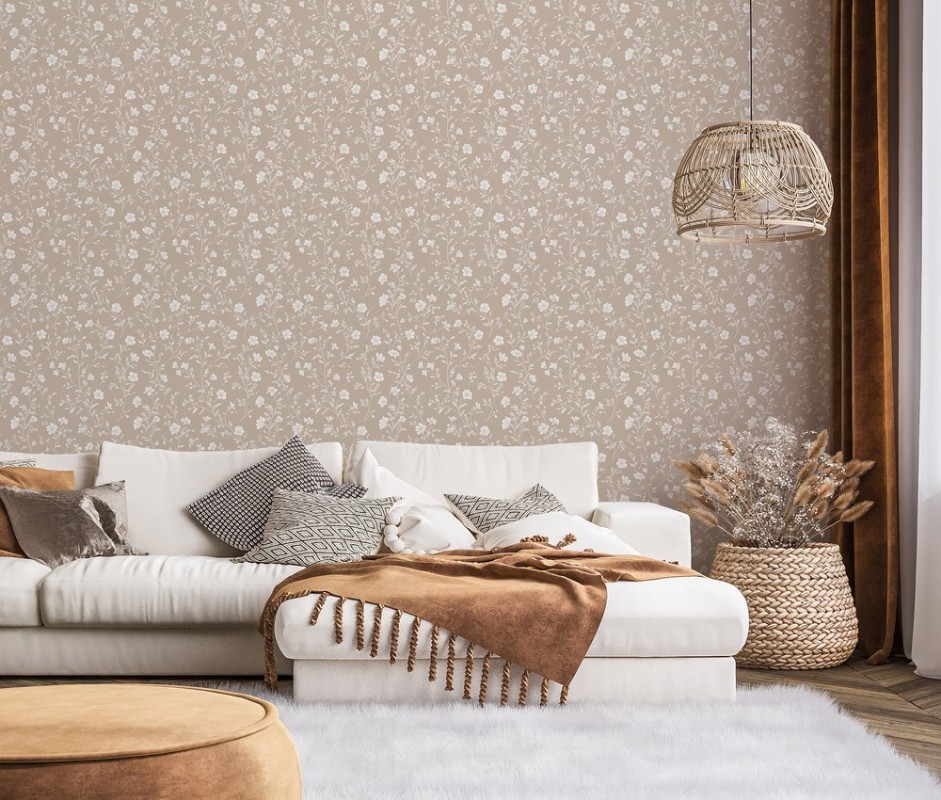 Emelina Beige - 1076501-02 wallpaper Scandza
