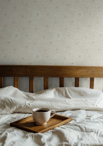 Bild vun Bees and Flowers light beige - 1032001-02