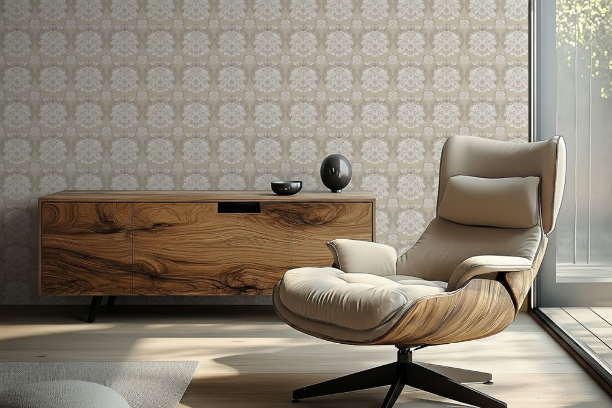 Picture of Damask in Beige - 1032301-01