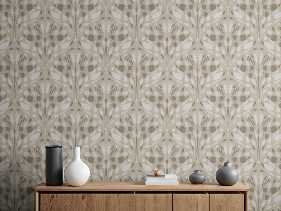 Picture of Leaves and Scallops big in Beige - 1033001-01