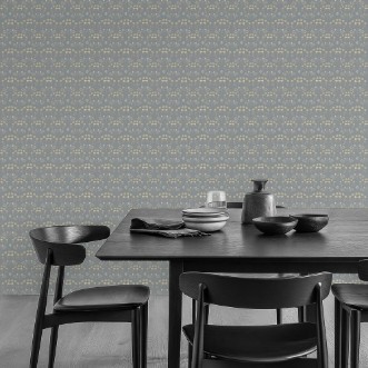 Picture of Medaillon Poppies in Grey - 1033301-01