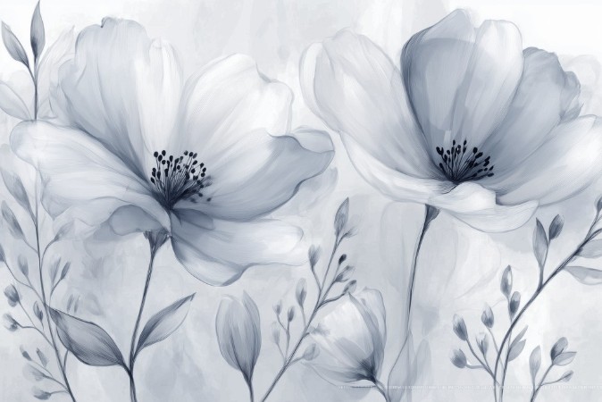 Picture of Watercolor Flowers II