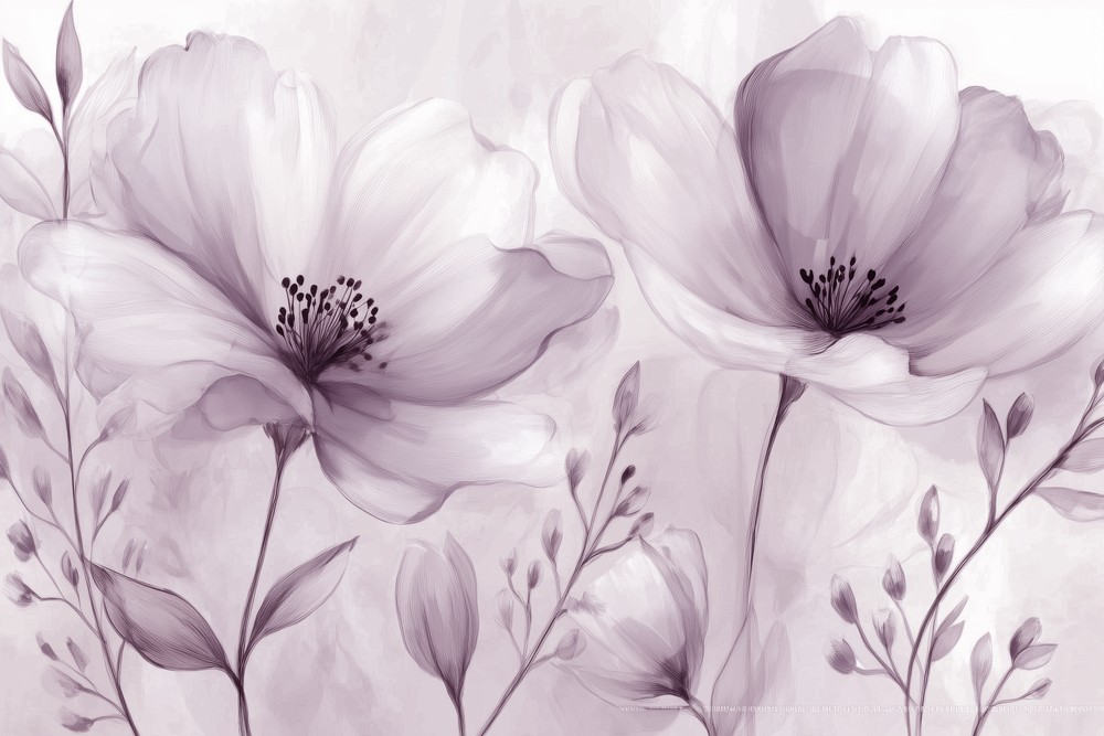 Picture of Watercolor Flowers III