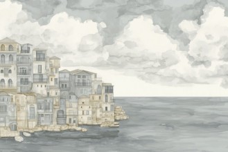 Picture of Village By the Sea I