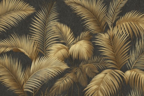 Picture of Golden Palms I