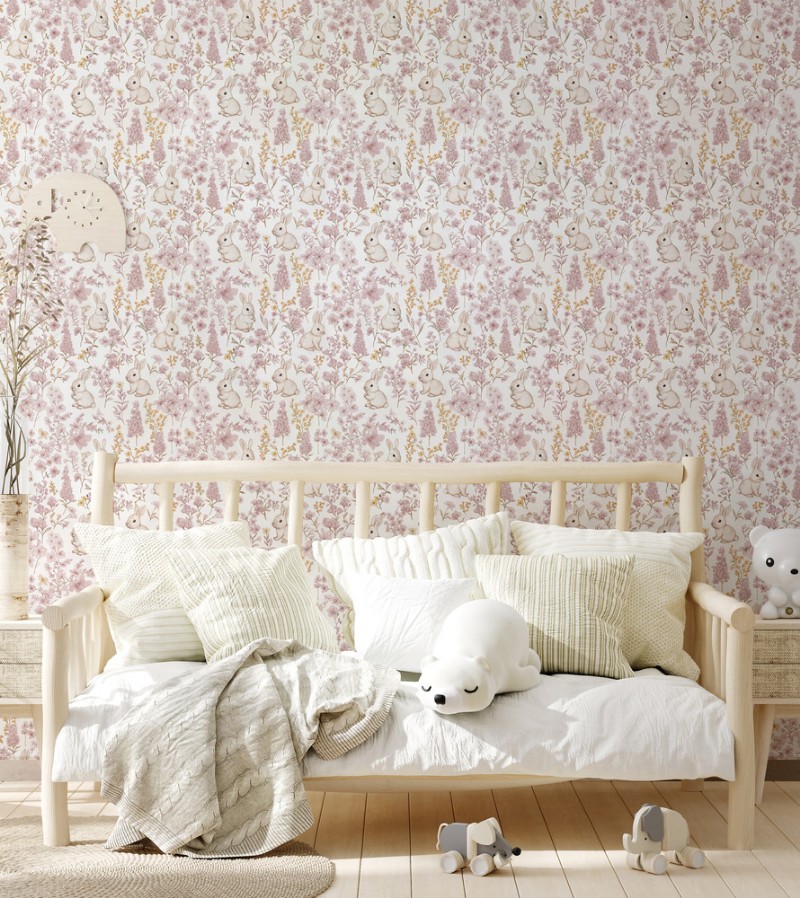 Putte Pink - 1064001-03 wallpaper Wallpassion Kids