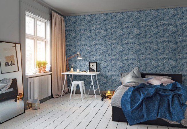 Ella Blue - 1097001-03 wallpaper in between