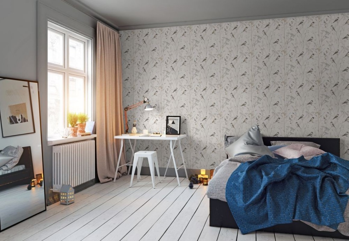 Steffe Beige - 1093301-03 wallpaper in between