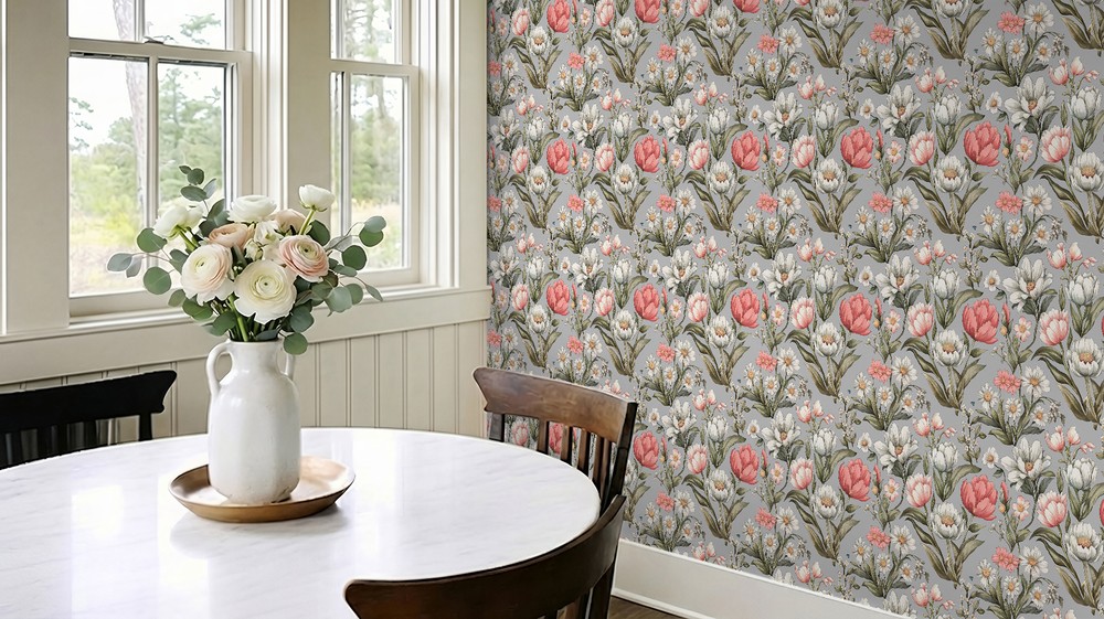 Adriana Light Grey - 1063801-03 wallpaper Scandza