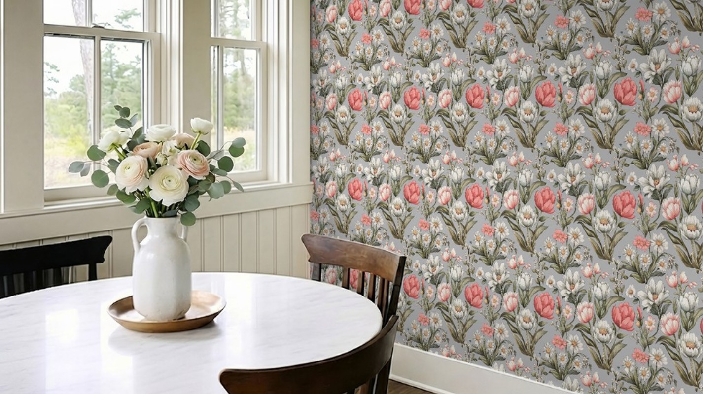 Adriana Light Grey - 1063801-03 wallpaper Scandza