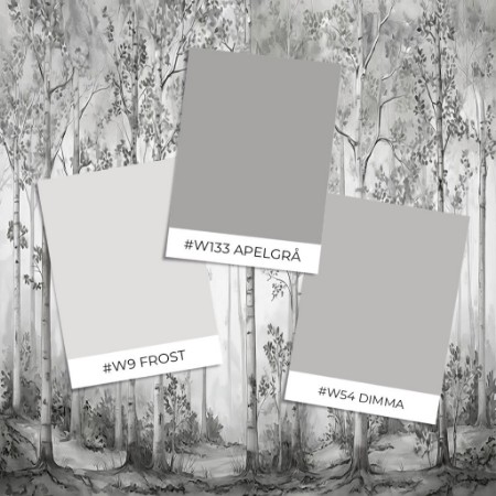 Bild vun Muster Stil - Birch Tree Painting III