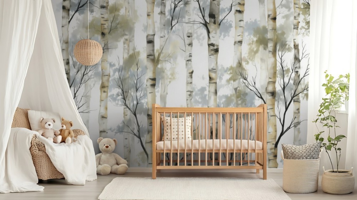 Afbeeldingen van Kleurcombinatie Memories of Birch Trees I - 08981-01